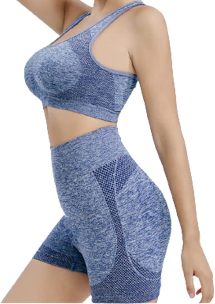 Conjunto deportivo mujer 2pcs azul talla unica