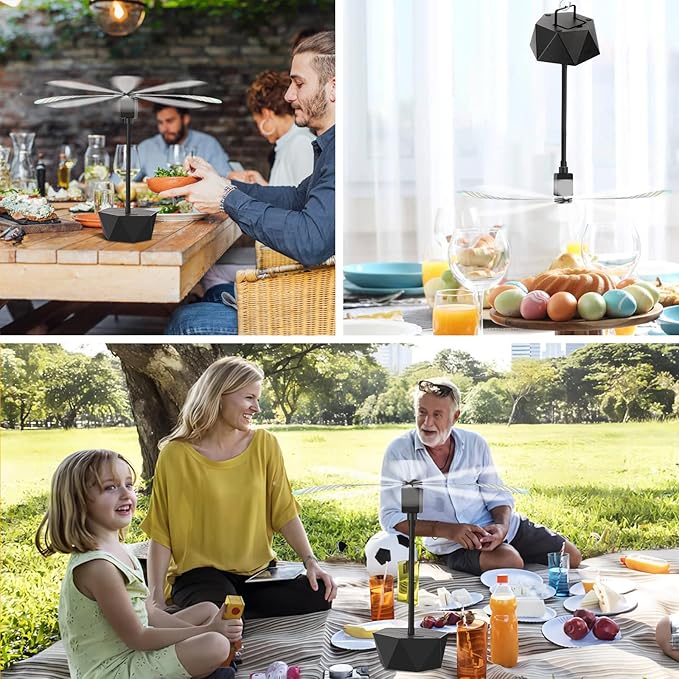 Ventilador repelente de mosca para mesa